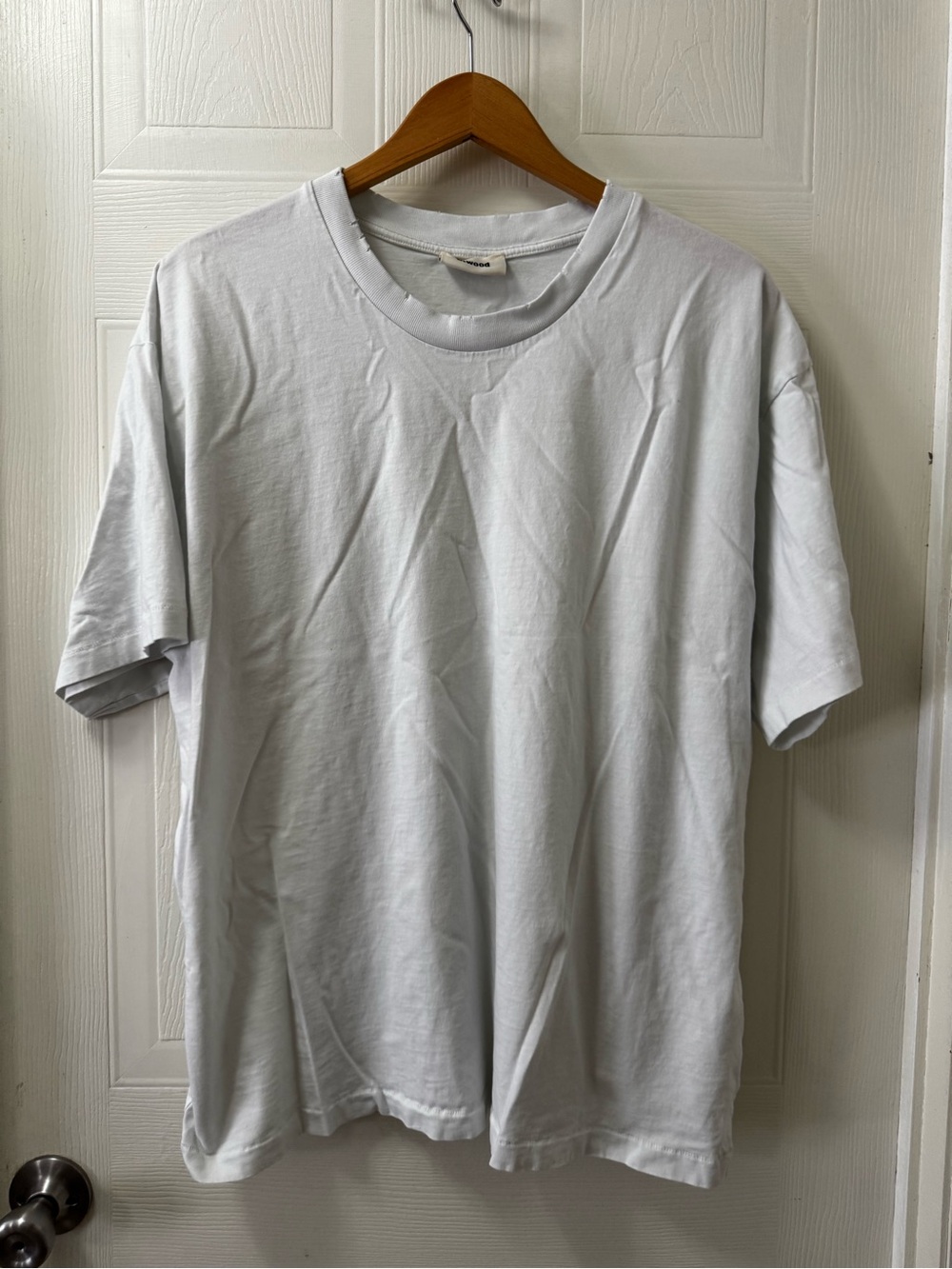 Men's White Short-Sleeve Crew T-Shirt